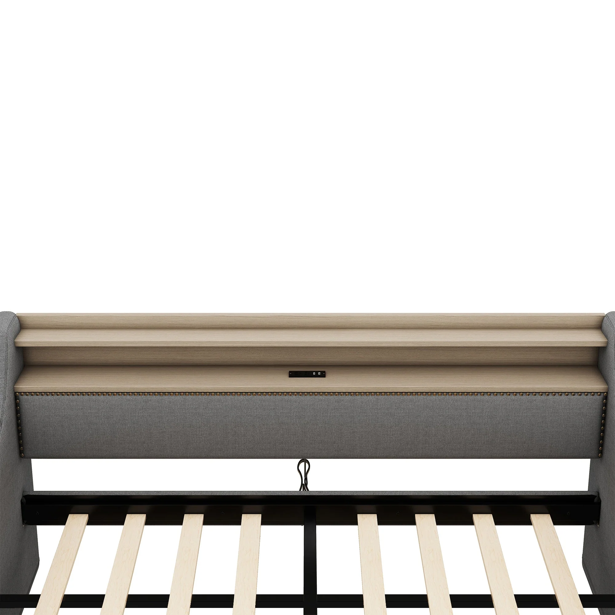Twin Size Linen Upholstered Daybed with Storage Drawers and LED Lights - Image 21