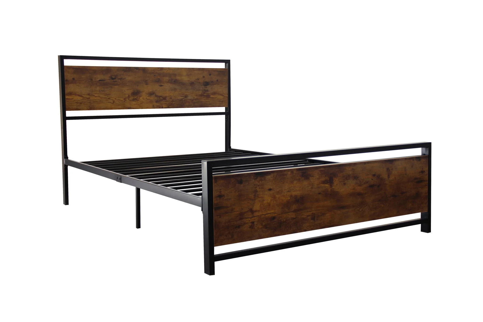 Twin Size Metal Bed Sturdy System Metal Bed Frame, Modern Style And Comfort - Black - Image 3