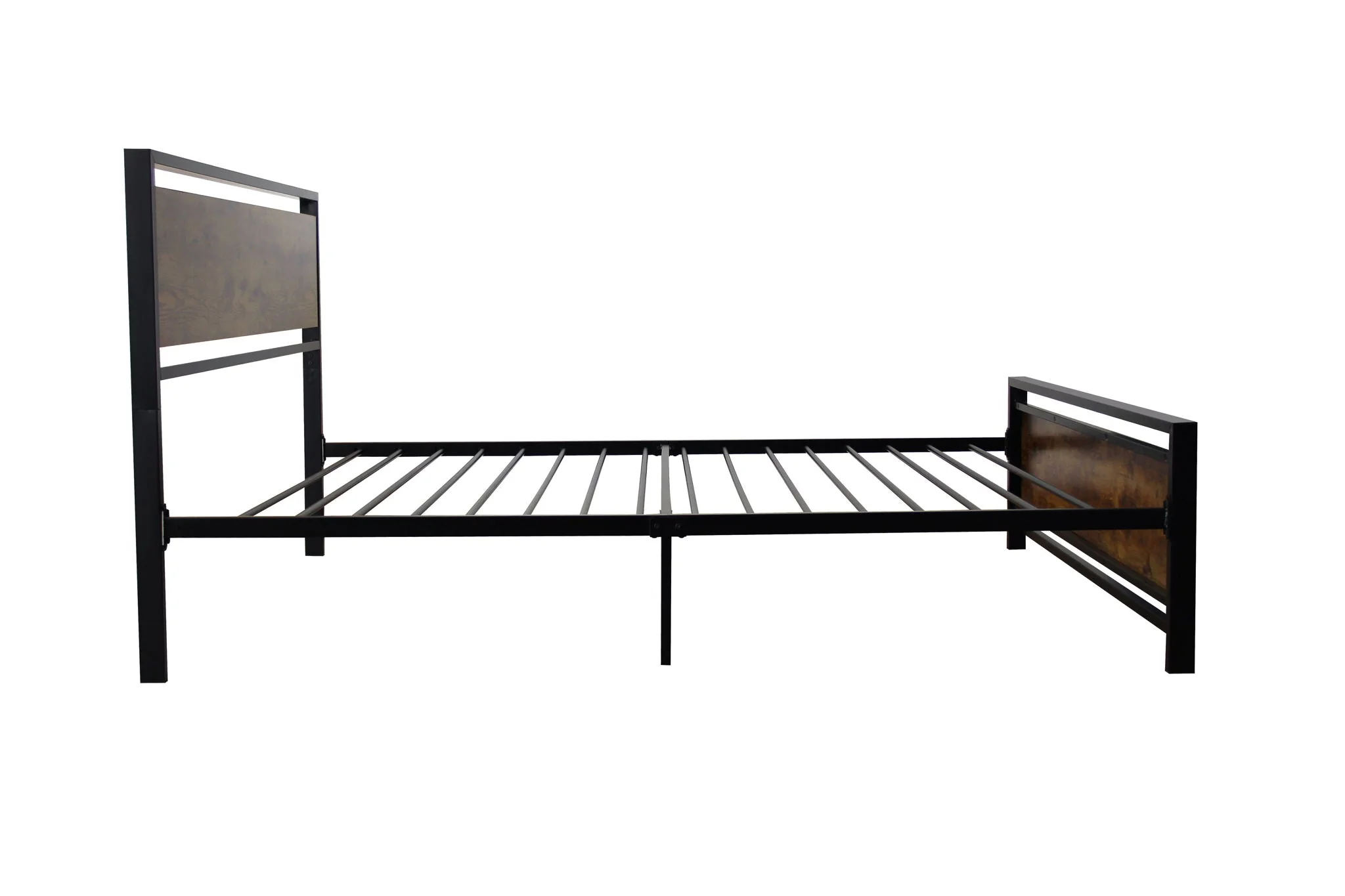 Twin Size Metal Bed Sturdy System Metal Bed Frame, Modern Style And Comfort - Black - Image 4