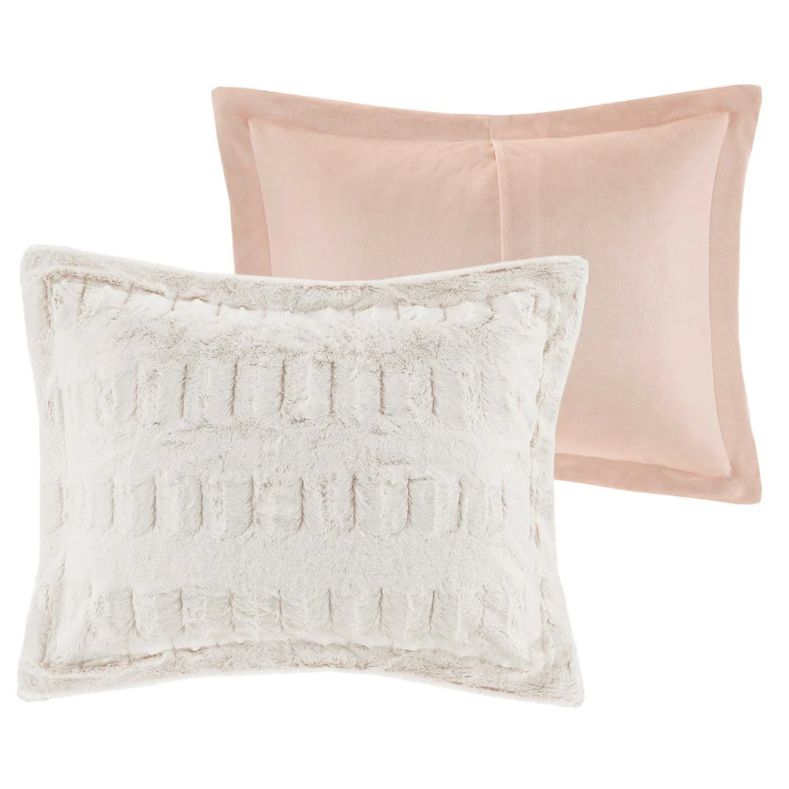 Twin/Twin XL Back Print Long Fur Comforter Mini Set - Image 9