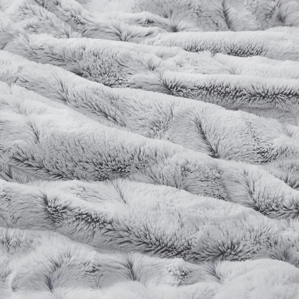 Twin/Twin XL Back Print Long Fur Comforter Mini Set - Image 2