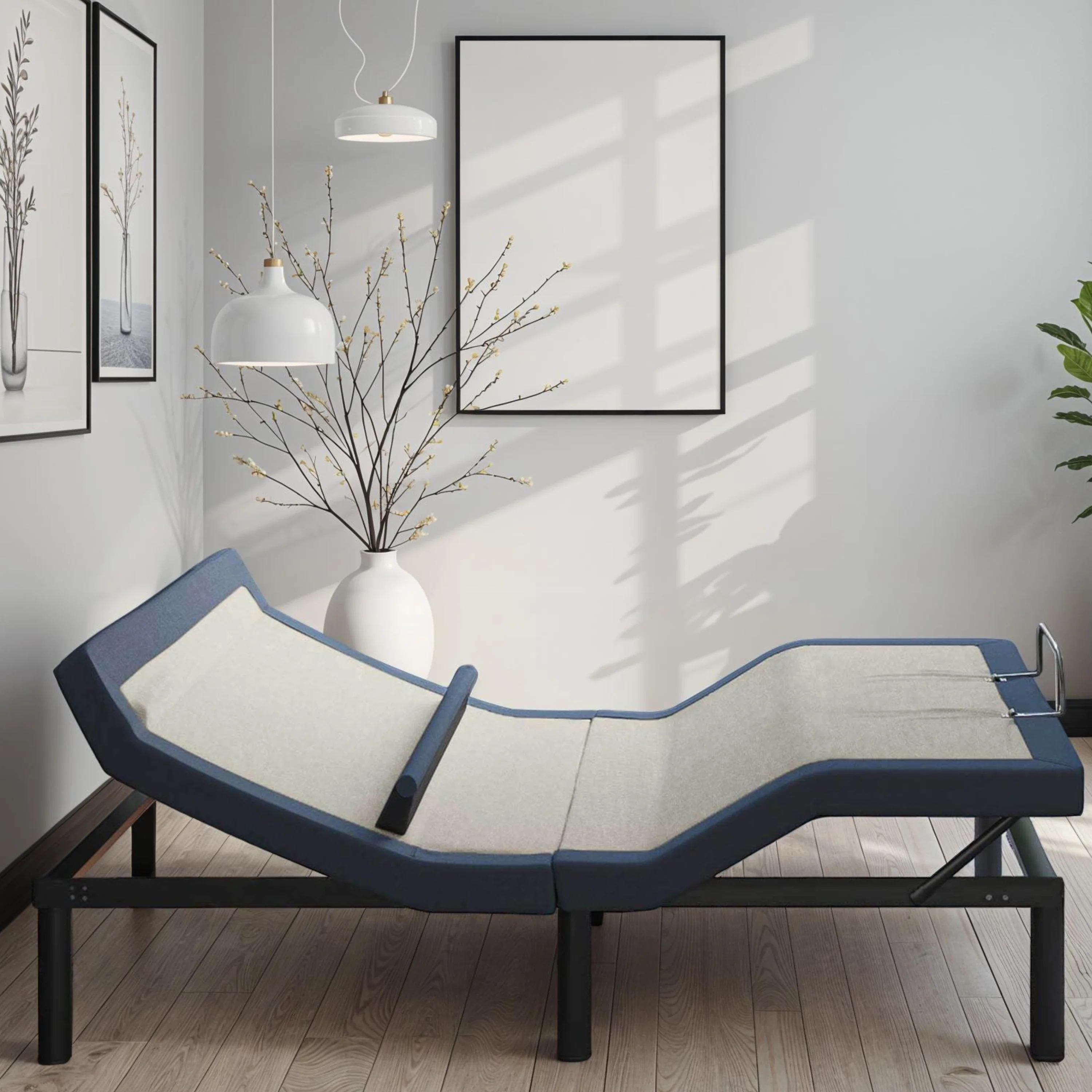 Twin XL Adjustable Bed Base with Head/Foot Tilt and Lumbar Position Adjustment - Image 3