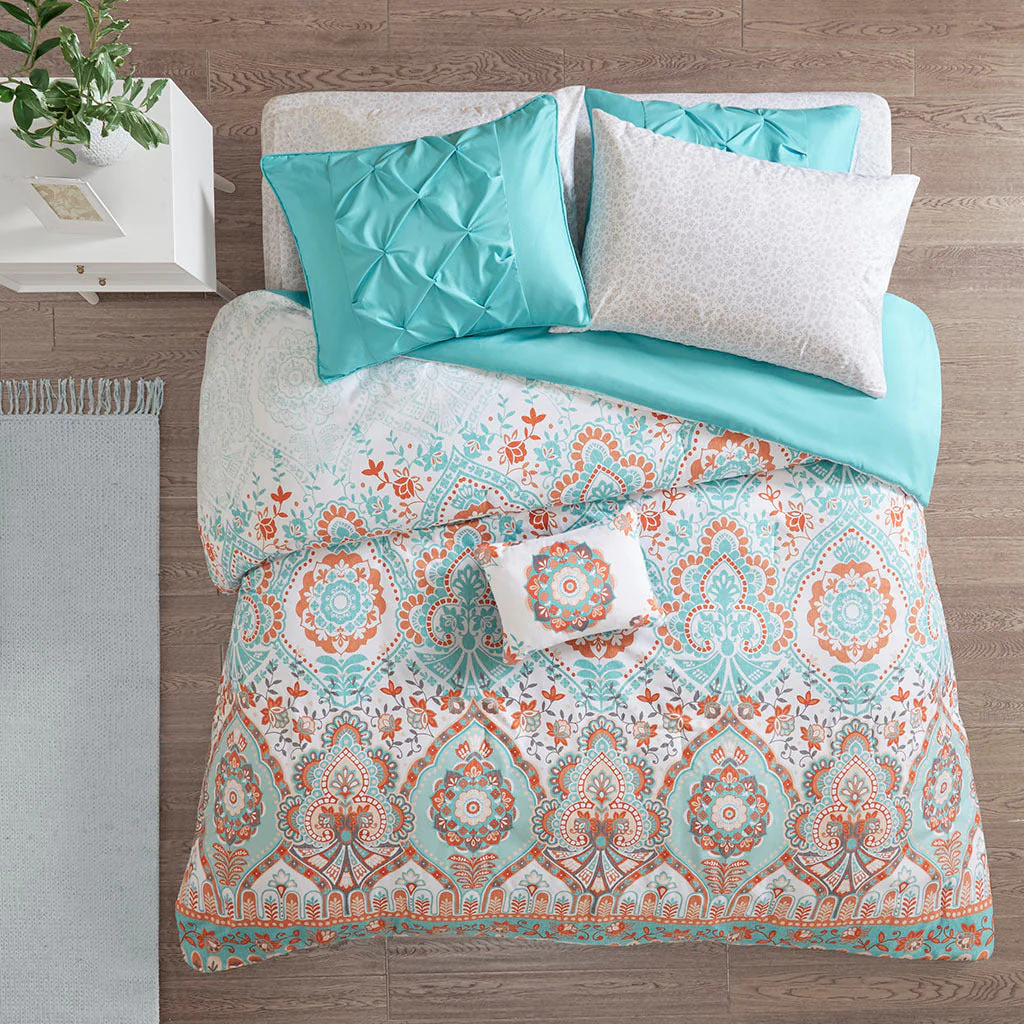 Twin XL Boho Comforter Set with Bed Sheets - Image 10