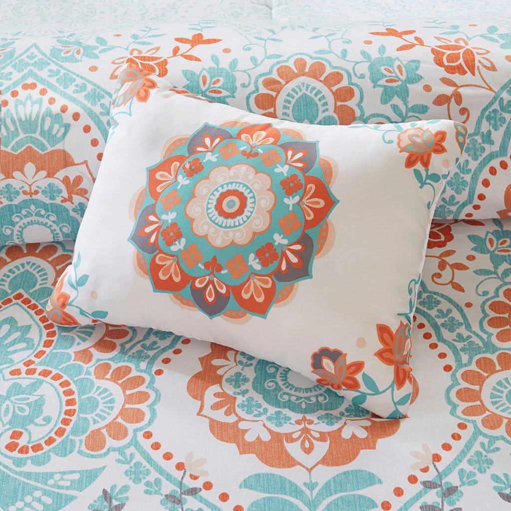 Twin XL Boho Comforter Set with Bed Sheets - Image 8