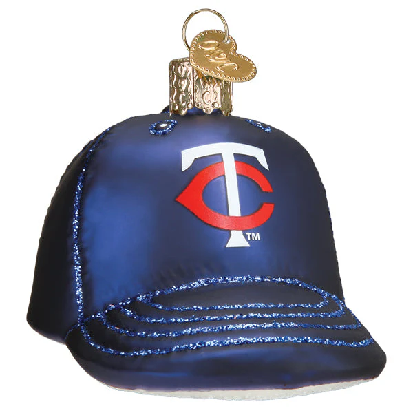 Twins Baseball Cap Ornament - Image 3
