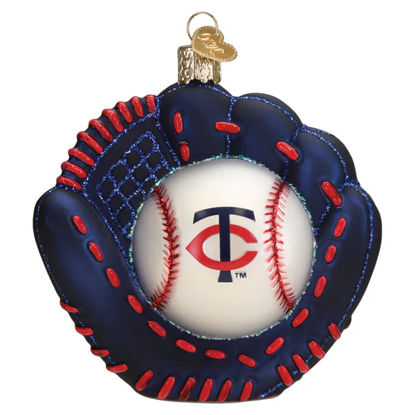 Twins Baseball Mitt Ornament - Image 3