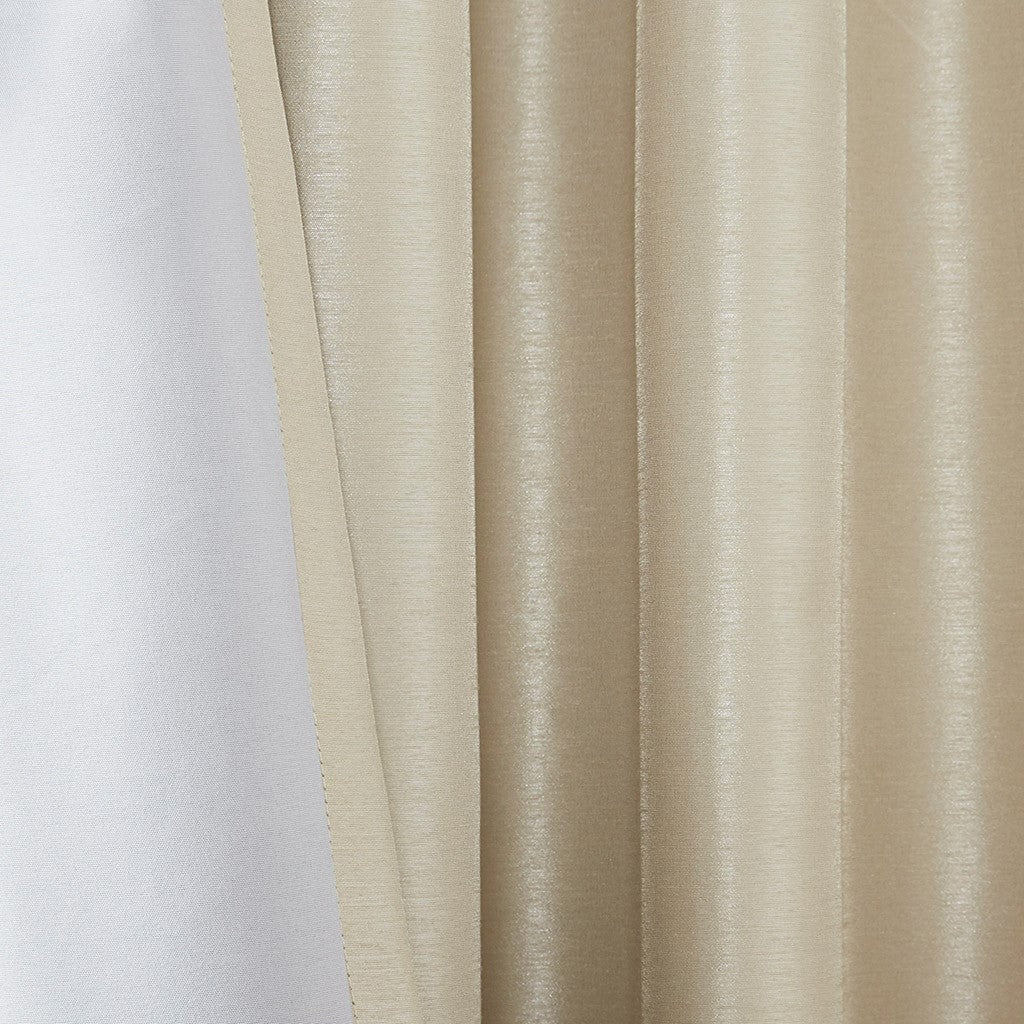 Twist Tab Total Blackout Window Curtain Panel Champagne 50x95 - Image 13