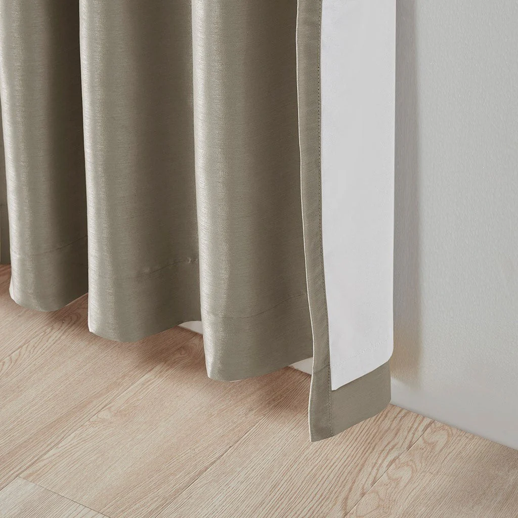 Twist Tab Total Blackout Window Curtain Panel Pewter 50x95 - Image 10