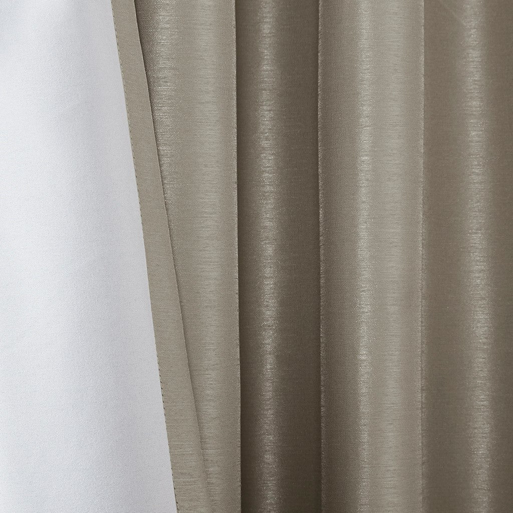 Twist Tab Total Blackout Window Curtain Panel Pewter 50x95 - Image 8