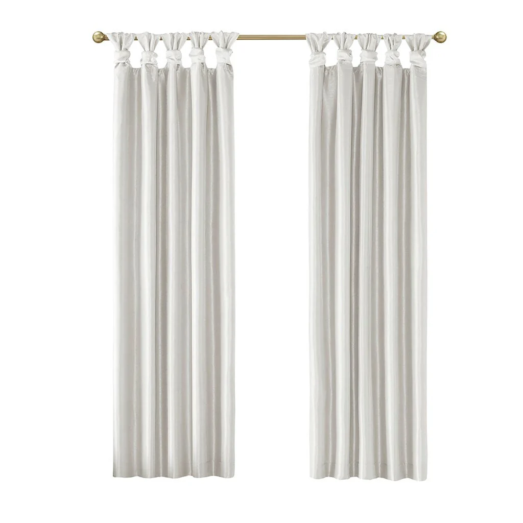 Twist Tab Total Blackout Window Curtain Panel White 50x95 - Image 10