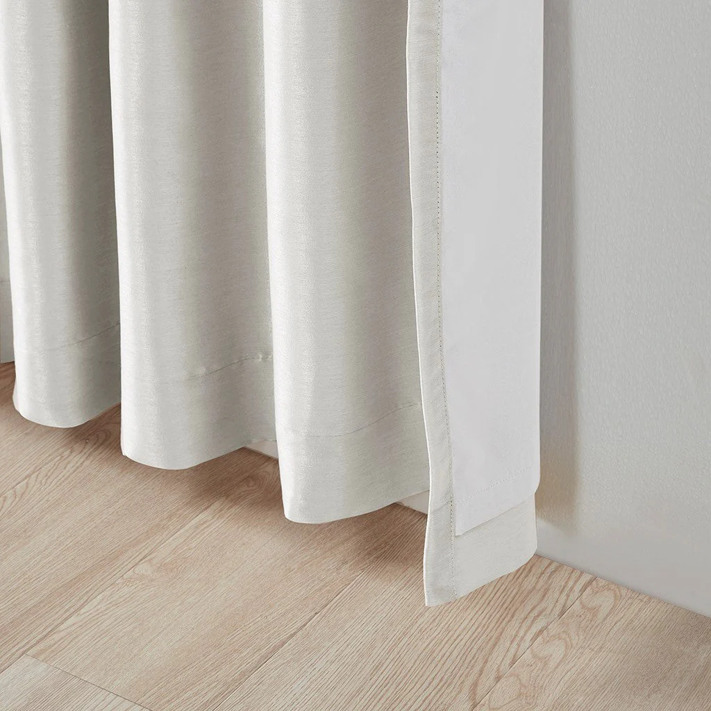 Twist Tab Total Blackout Window Curtain Panel White 50x95 - Image 4