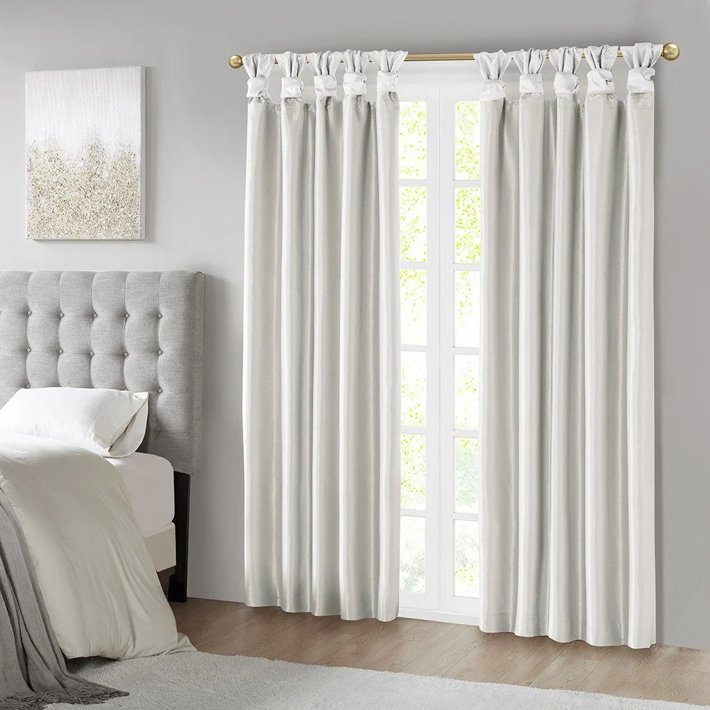 Twist Tab Total Blackout Window Curtain Panel White 50x95 - Image 5