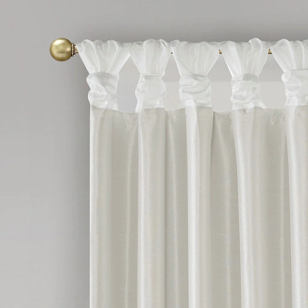 Twist Tab Total Blackout Window Curtain Panel White 50x95 - Image 8