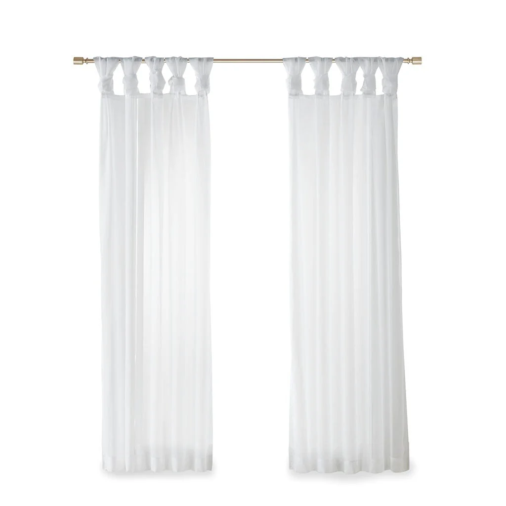 Twist Tab Voile Sheer Window Pair - Image 7