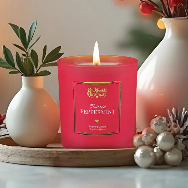 Twisted Peppermint Candle