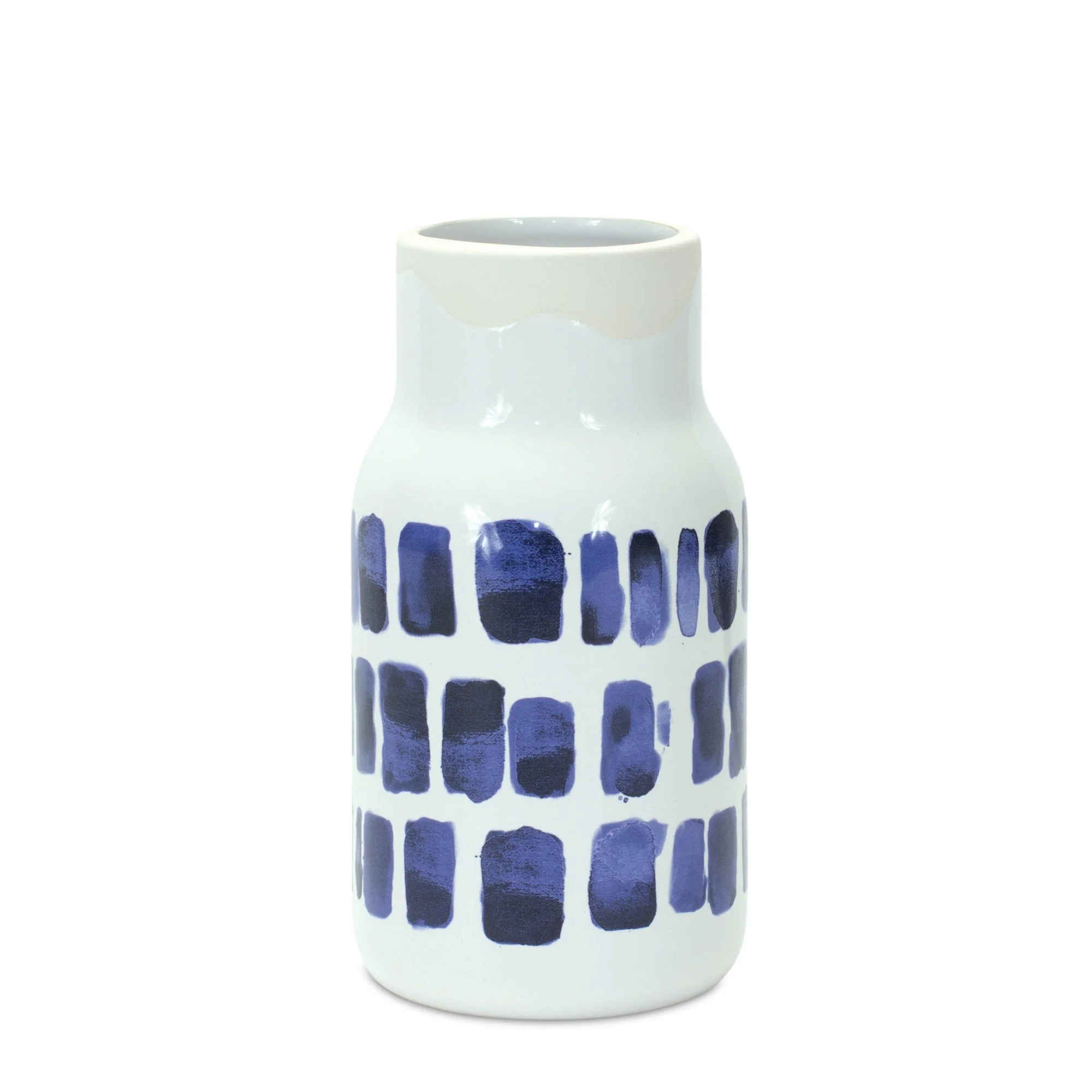 Two-tone tie dye design ceramic vase (set of 2) - Image 3