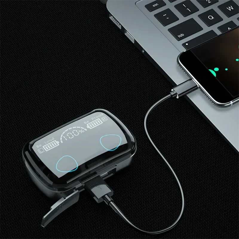 TWS Wireless Earbuds Bluetooth Headphones with Charging Case and Waterproof Stereo Sound - Image 3