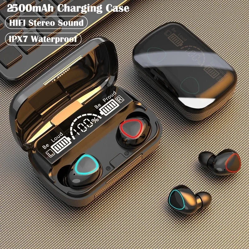 TWS Wireless Earbuds Bluetooth Headphones with Charging Case and Waterproof Stereo Sound - Image 5