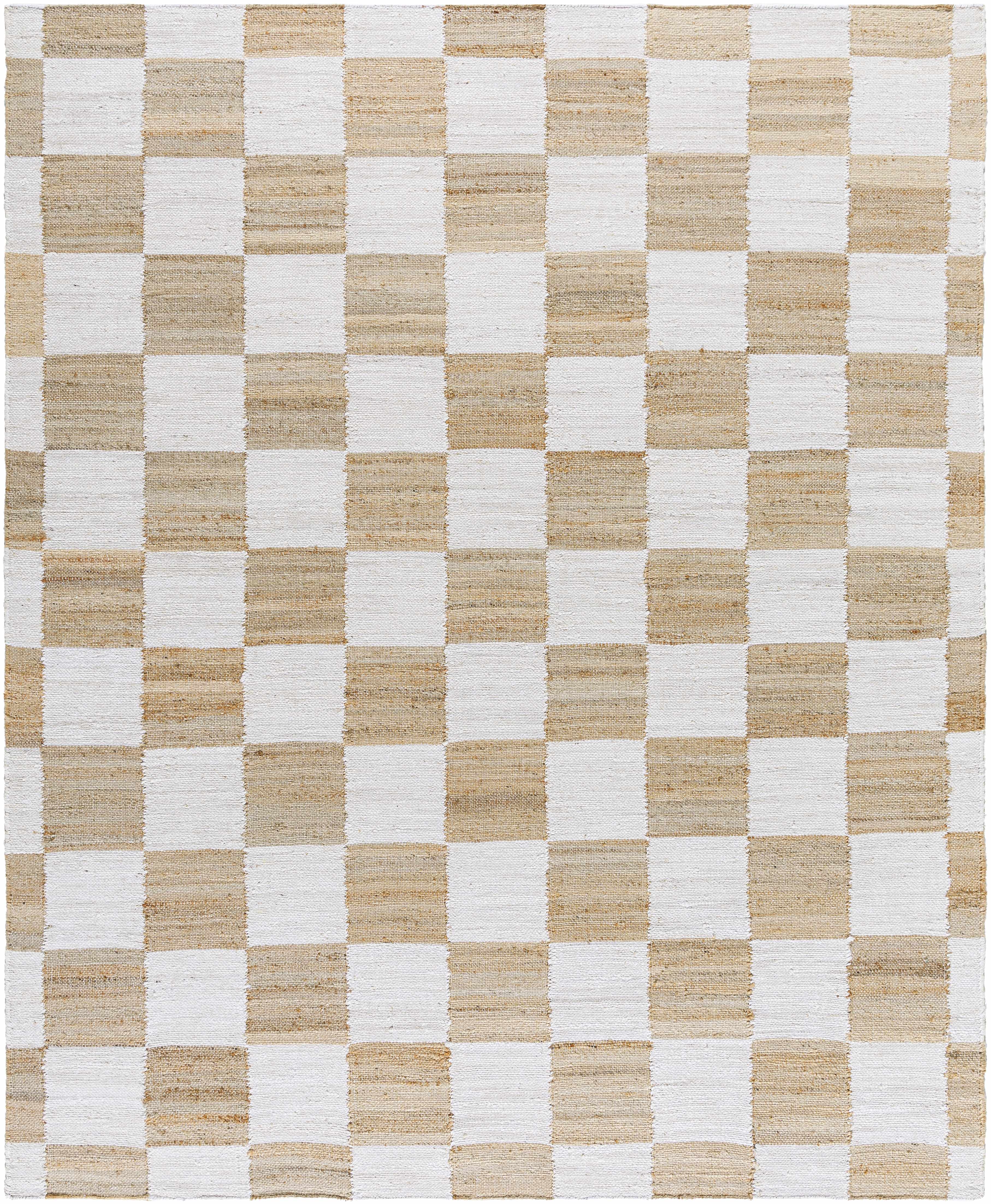 Tyhir Checkered Jute Rug - Image 9