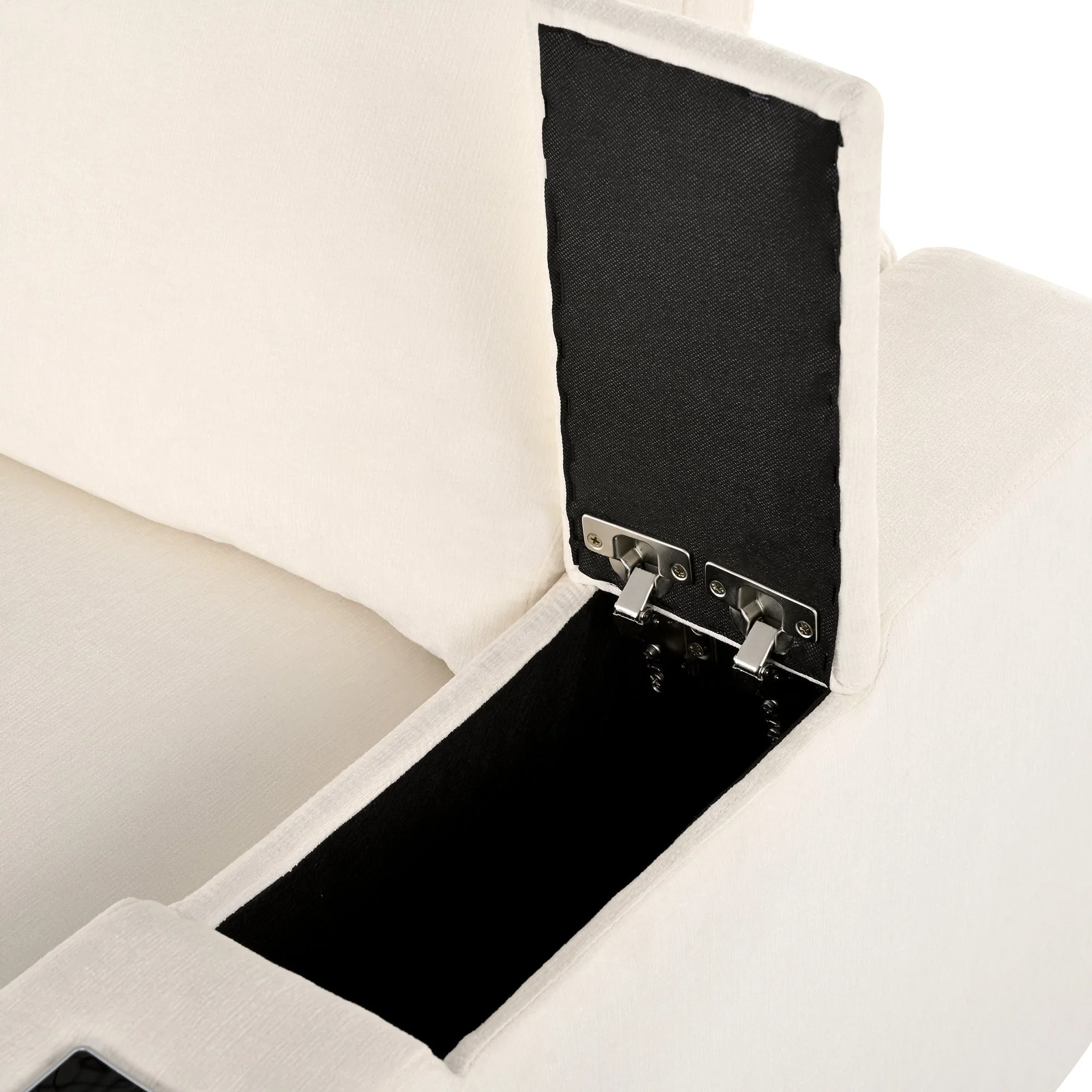 U-Style Upholstered Modular Sofa with Storage and Built-in Tech - Image 16