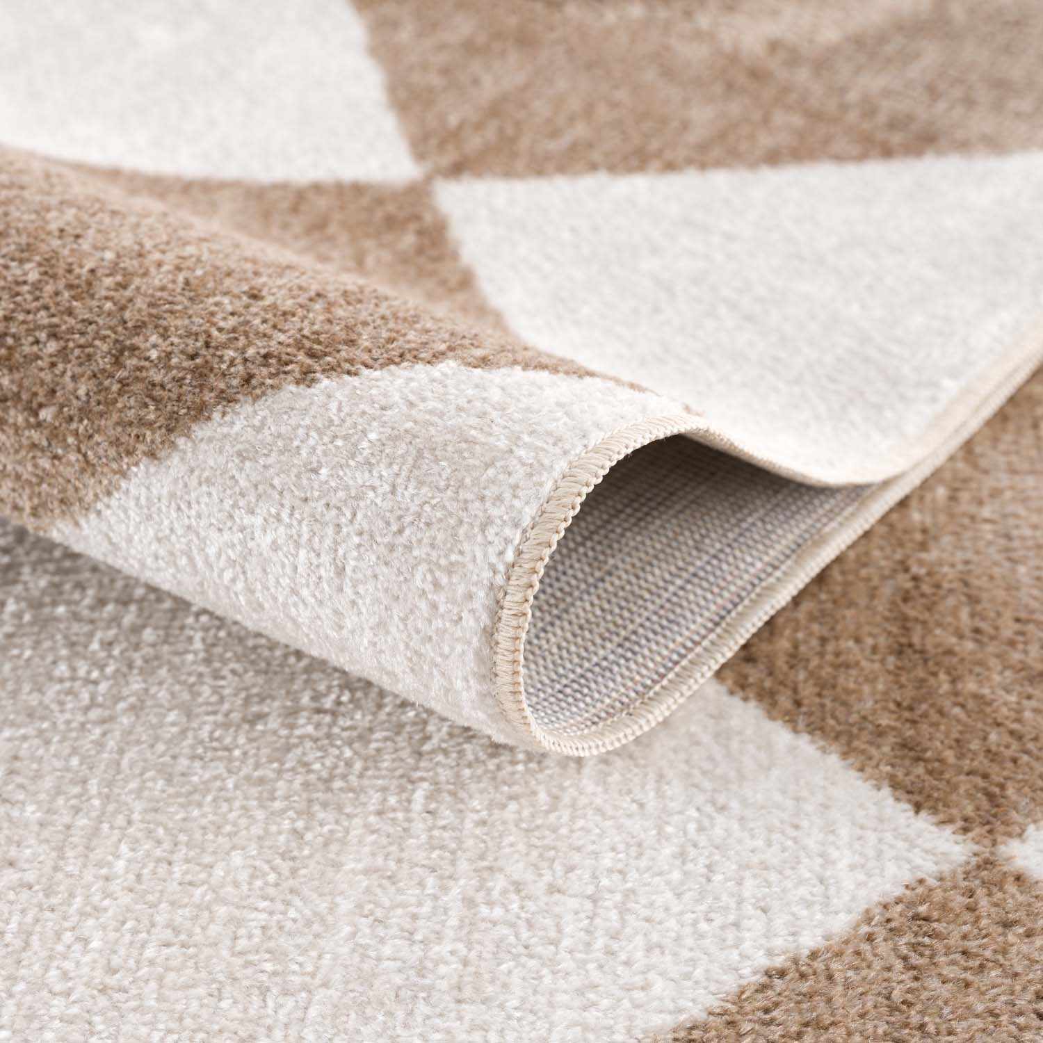 Ulric Brown Diamond Washable Area Rug - Image 6