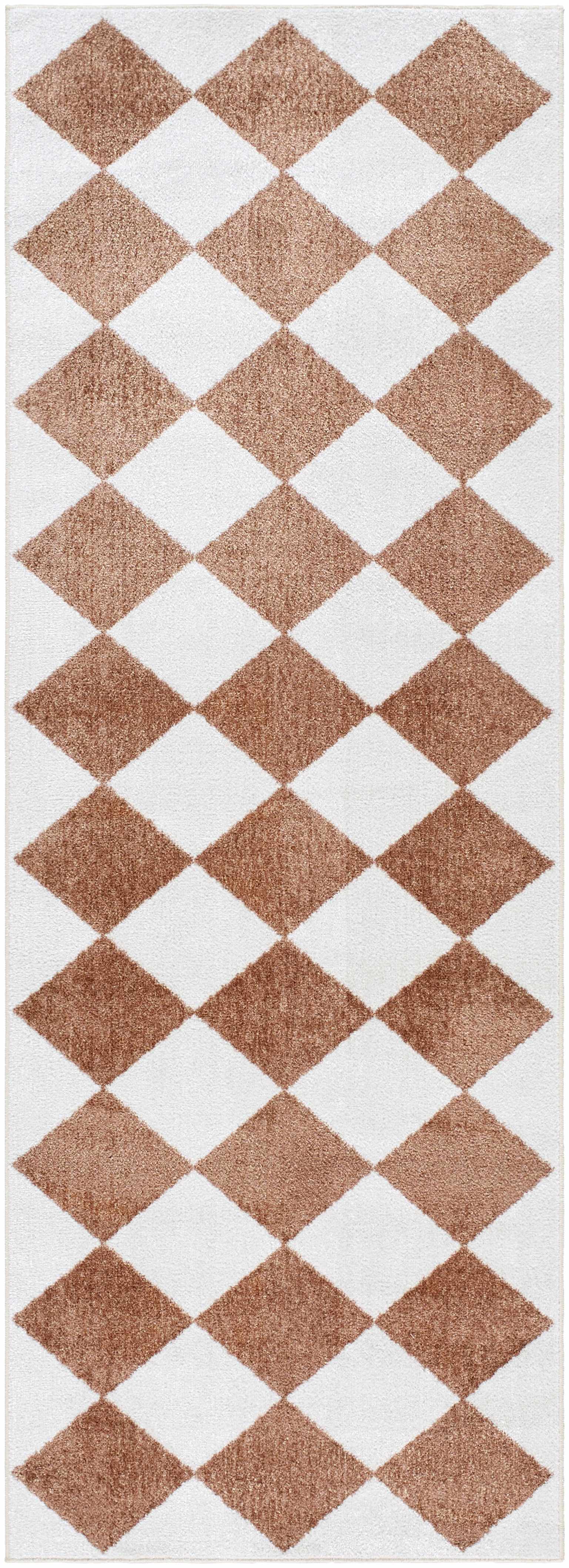Ulric Chestnut Diamond Washable Area Rug - Image 10