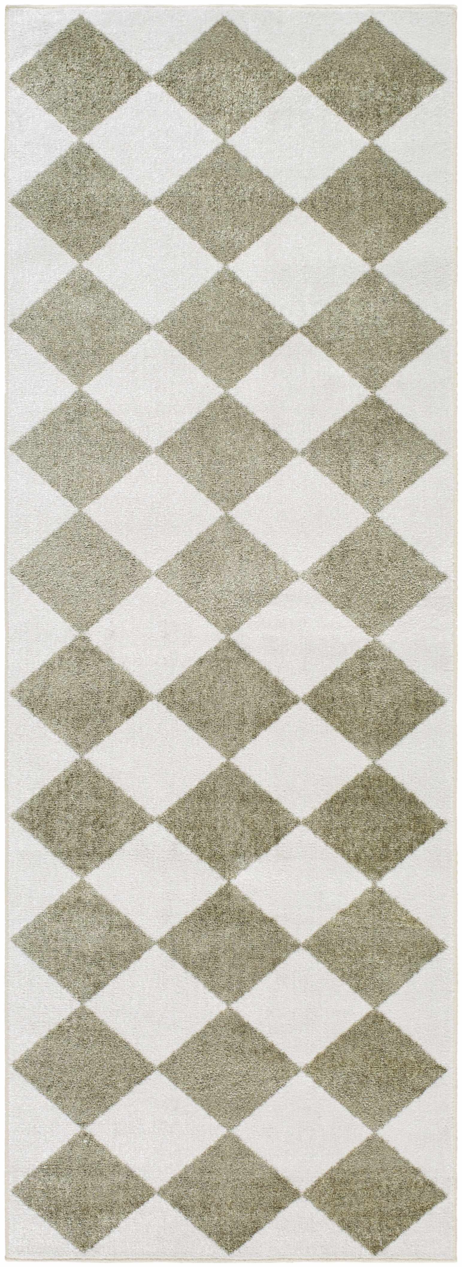 Ulric Green Diamond Washable Area Rug - Image 10