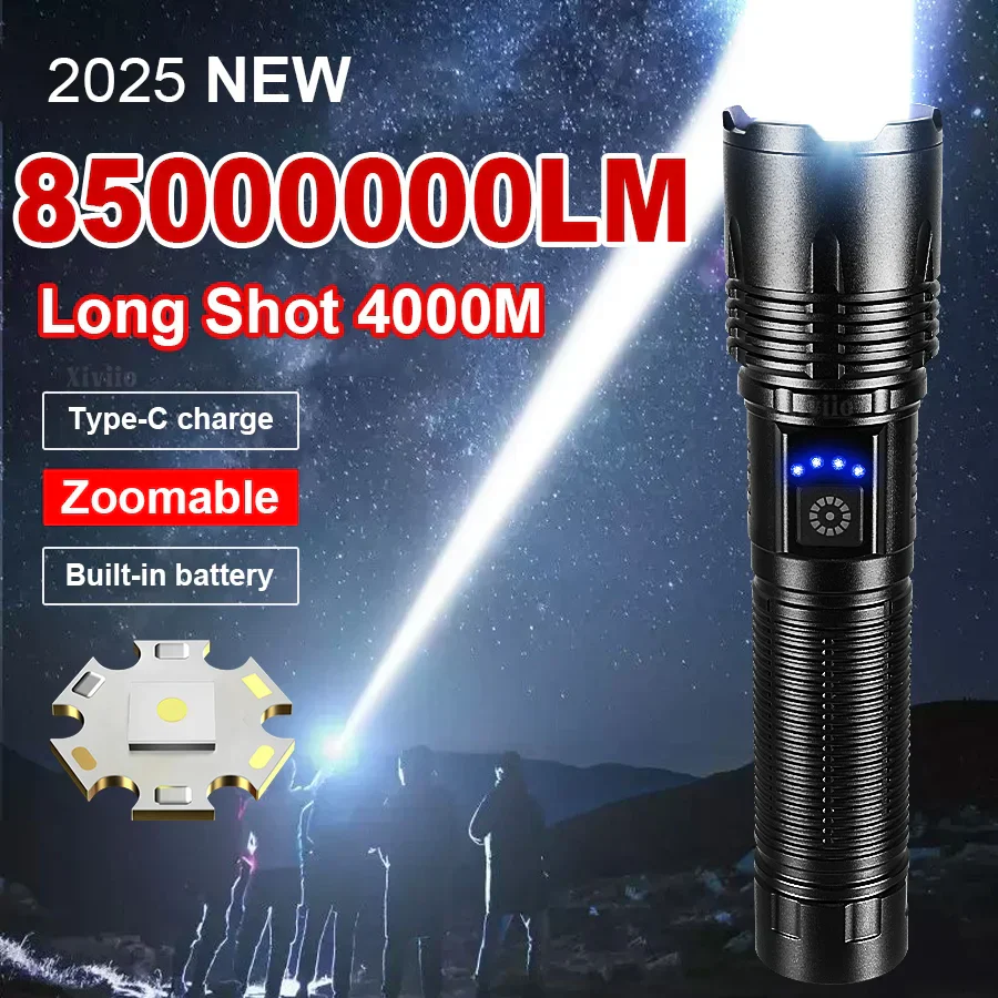 Ultra Bright Rechargeable LED Flashlight Tactical Torch Outdoor Camping - Image 4