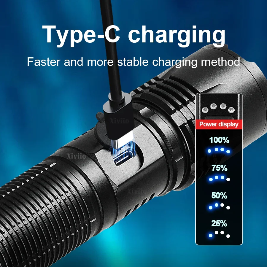 Ultra Bright Rechargeable LED Flashlight Tactical Torch Outdoor Camping - Image 6