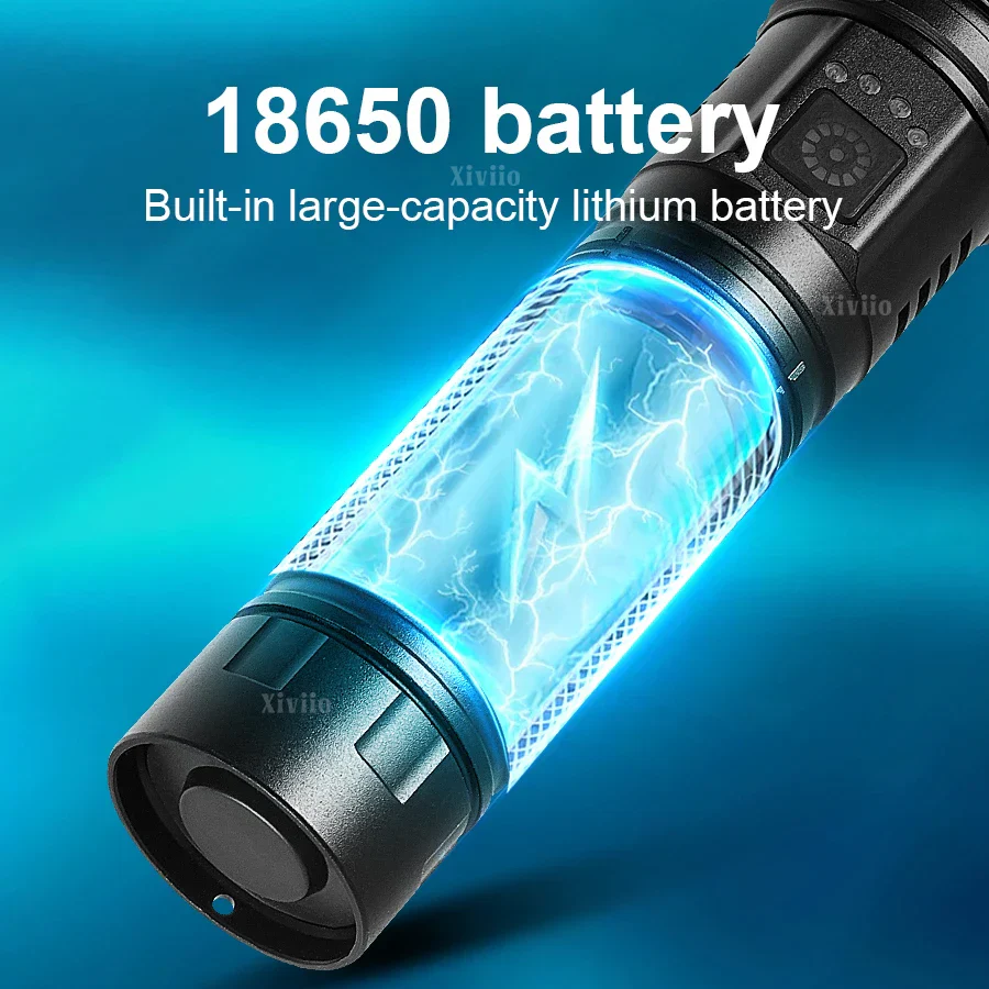 Ultra Bright Rechargeable LED Flashlight Tactical Torch Outdoor Camping - Image 9
