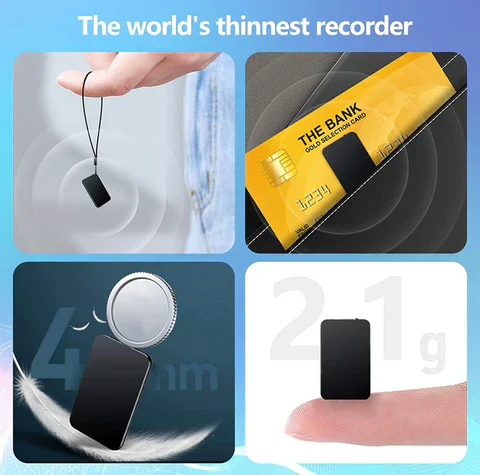Ultra-Compact Mini Voice Recorder 16GB Voice-Activated USB Rechargeable - Image 3