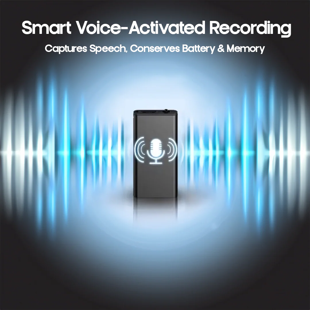 Ultra-Compact Mini Voice Recorder 16GB Voice-Activated USB Rechargeable - Image 9