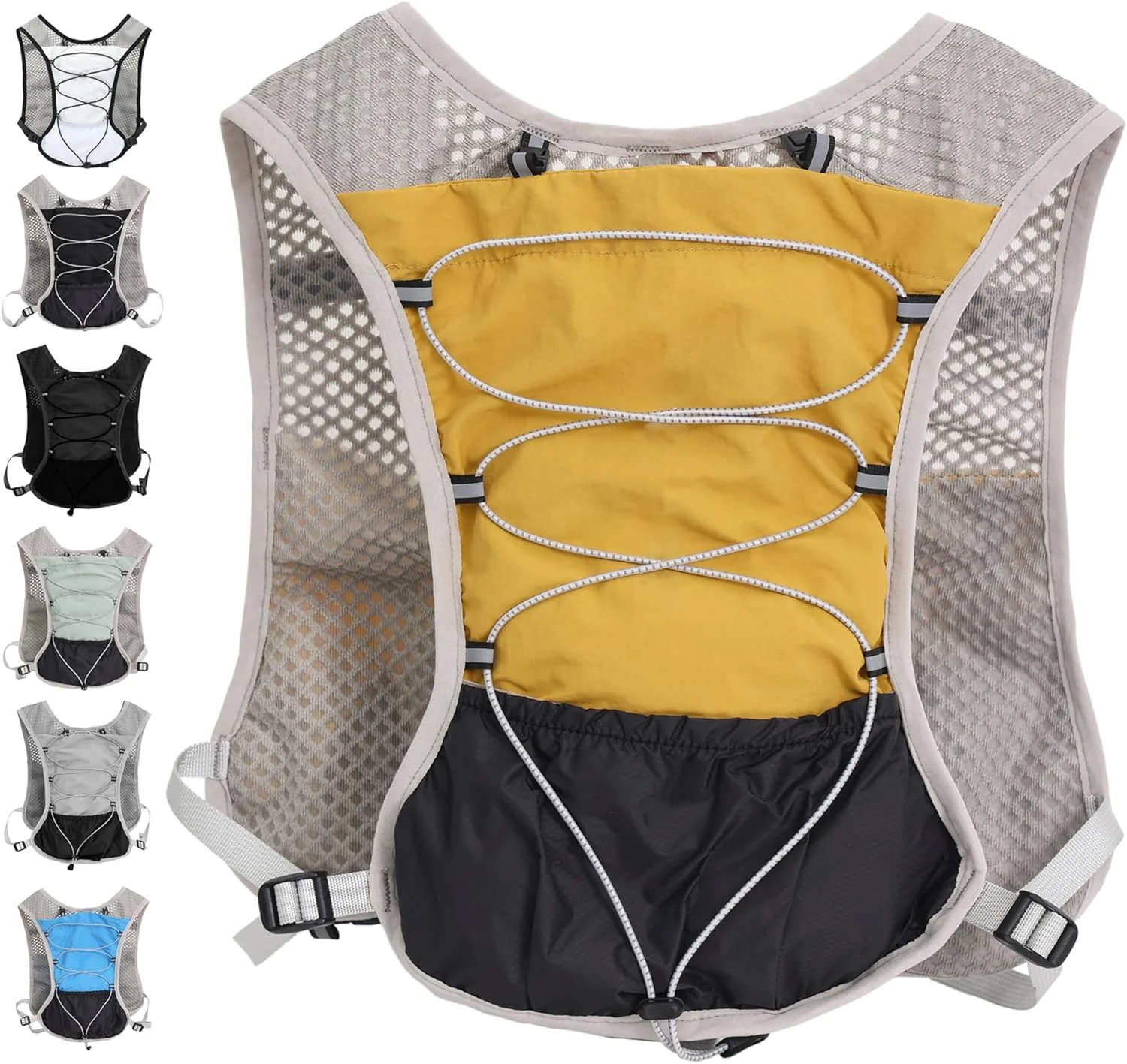 Ultra Lightweight Running Hydration Vest 2L Bladder 6 Pocket Pack 103g - Image 14
