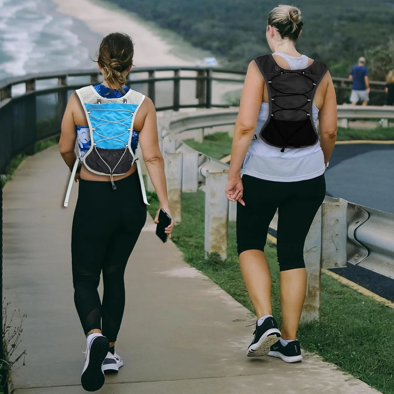 Ultra Lightweight Running Hydration Vest 2L Bladder 6 Pocket Pack 103g - Image 77