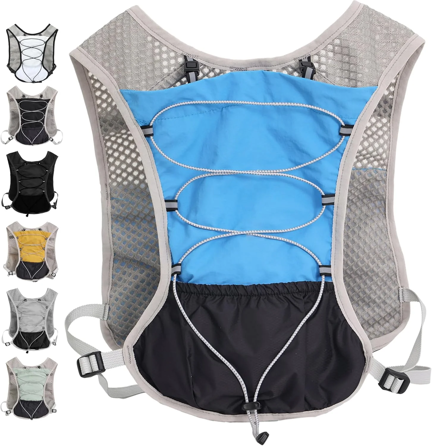 Ultra Lightweight Running Hydration Vest 2L Bladder 6 Pocket Pack 103g - Image 8