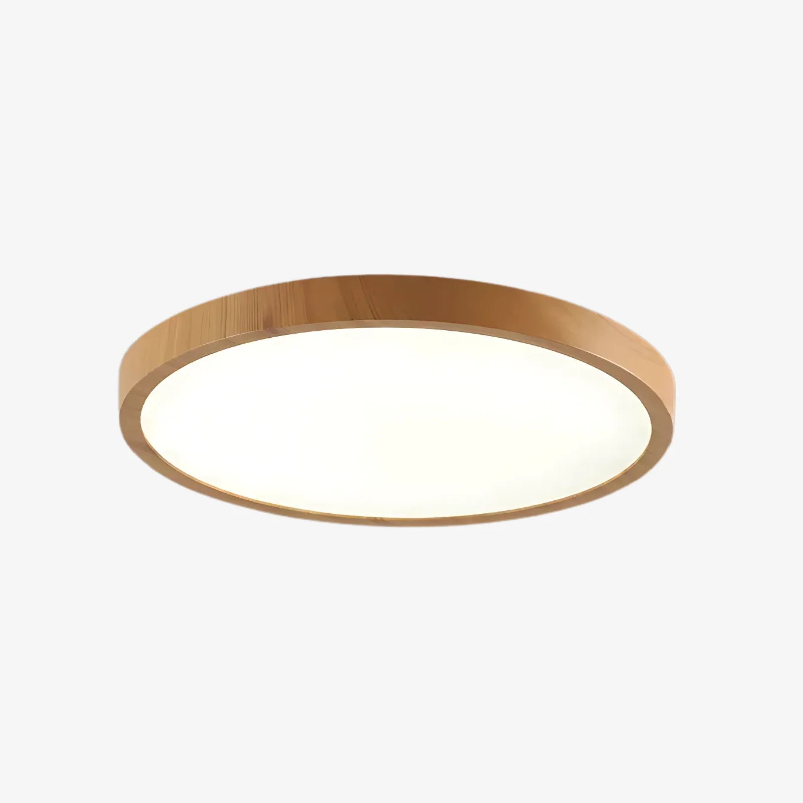Ultra-Thin Flush Mount Ceiling Light with Wood Frame – LED Indoor Lighting for Modern Interiors - Image 6