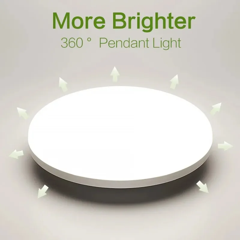 Ultra-Thin Round LED Ceiling Light 6500K Waterproof Flush Mount Modern Lamp - Image 3
