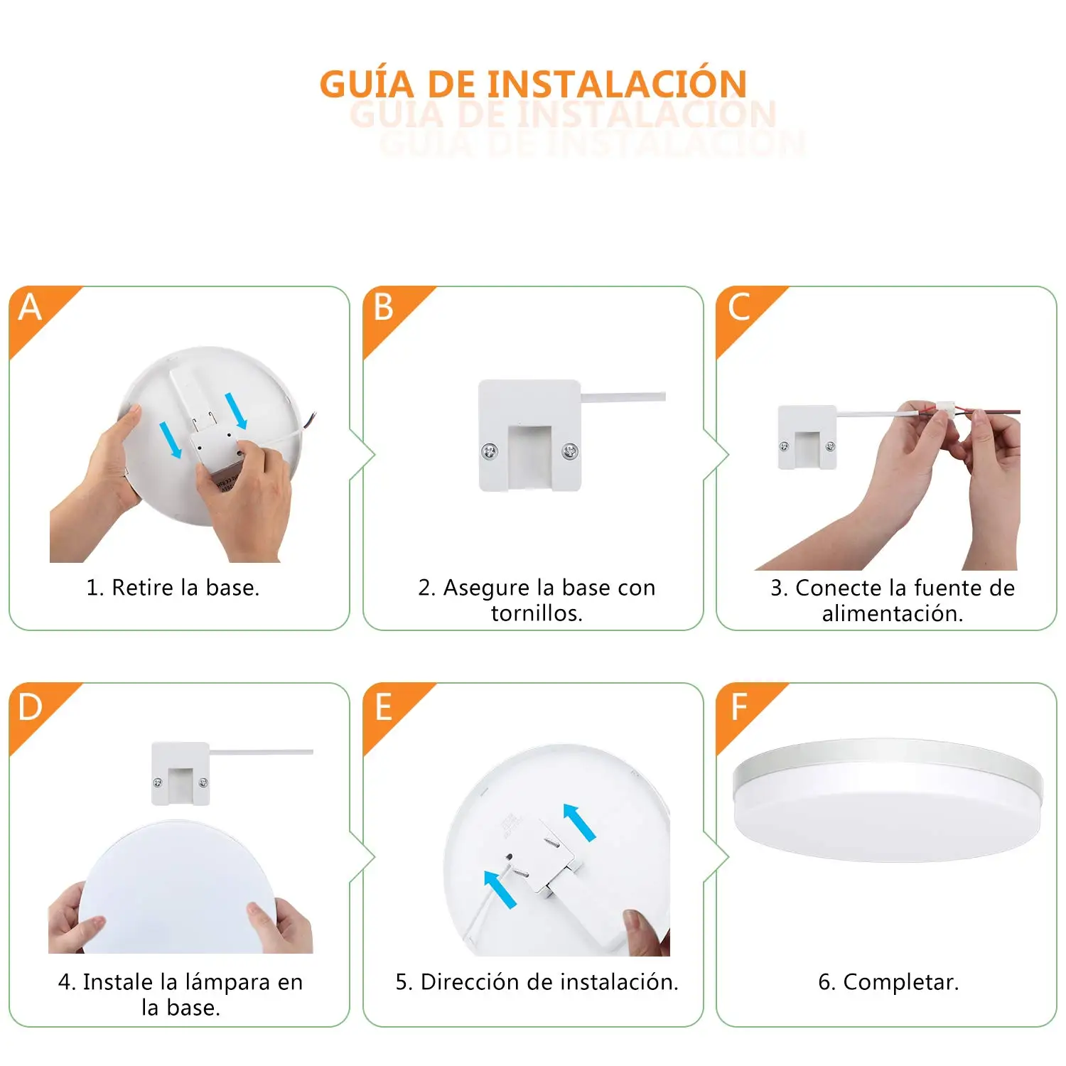 Ultra-Thin Round LED Ceiling Light 6500K Waterproof Flush Mount Modern Lamp - Image 6