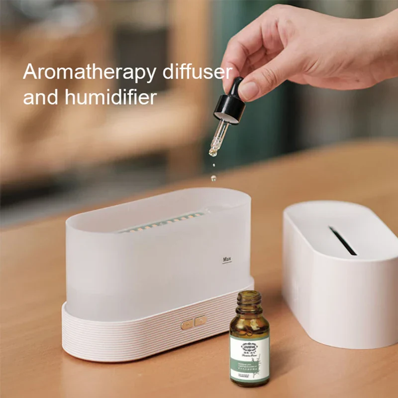 Ultrasonic Aroma Diffuser Essential Oil Humidifier Cool Mist Flame Effect LED Lamp - Image 7