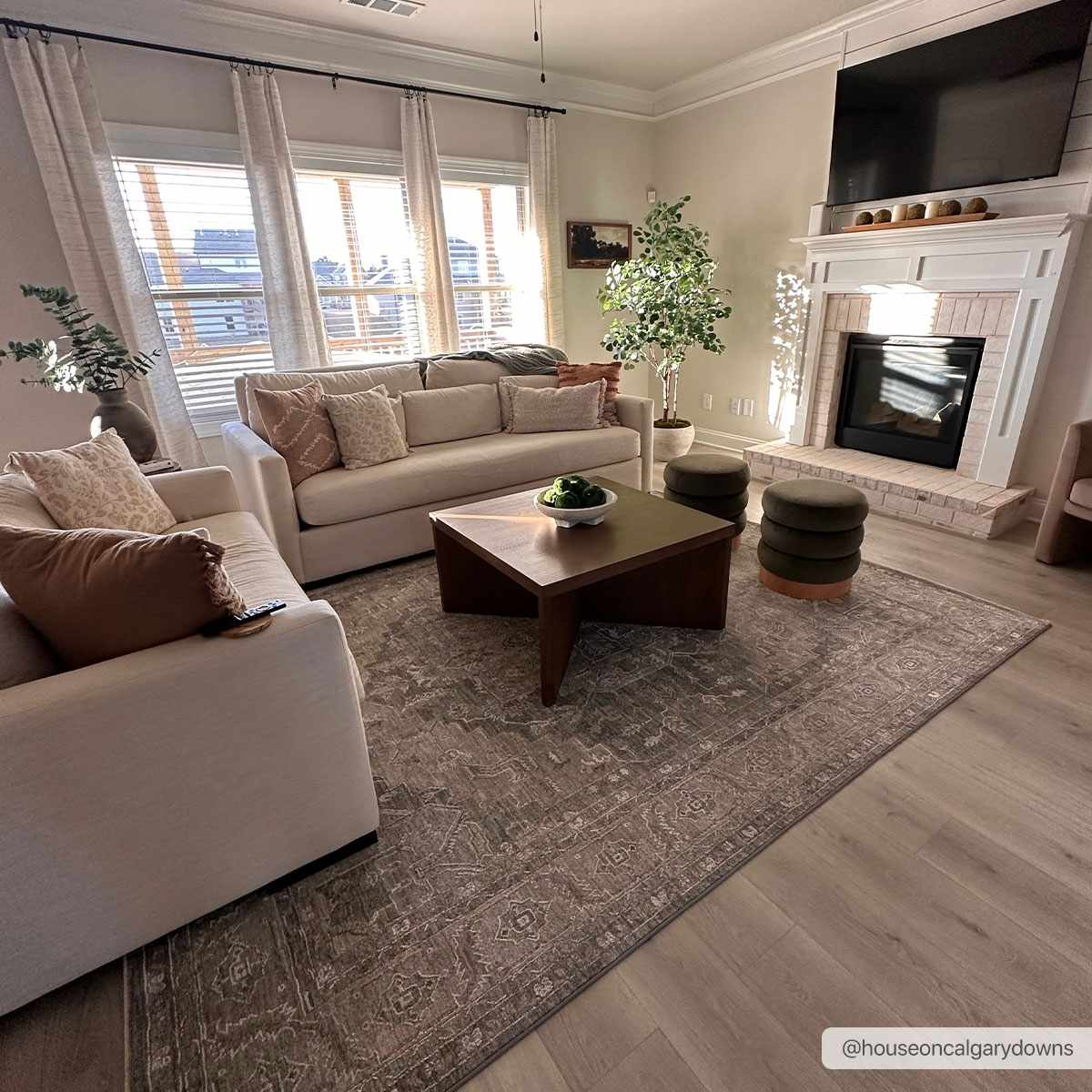 Ulubey Distressed Gray Area Rug - Image 11