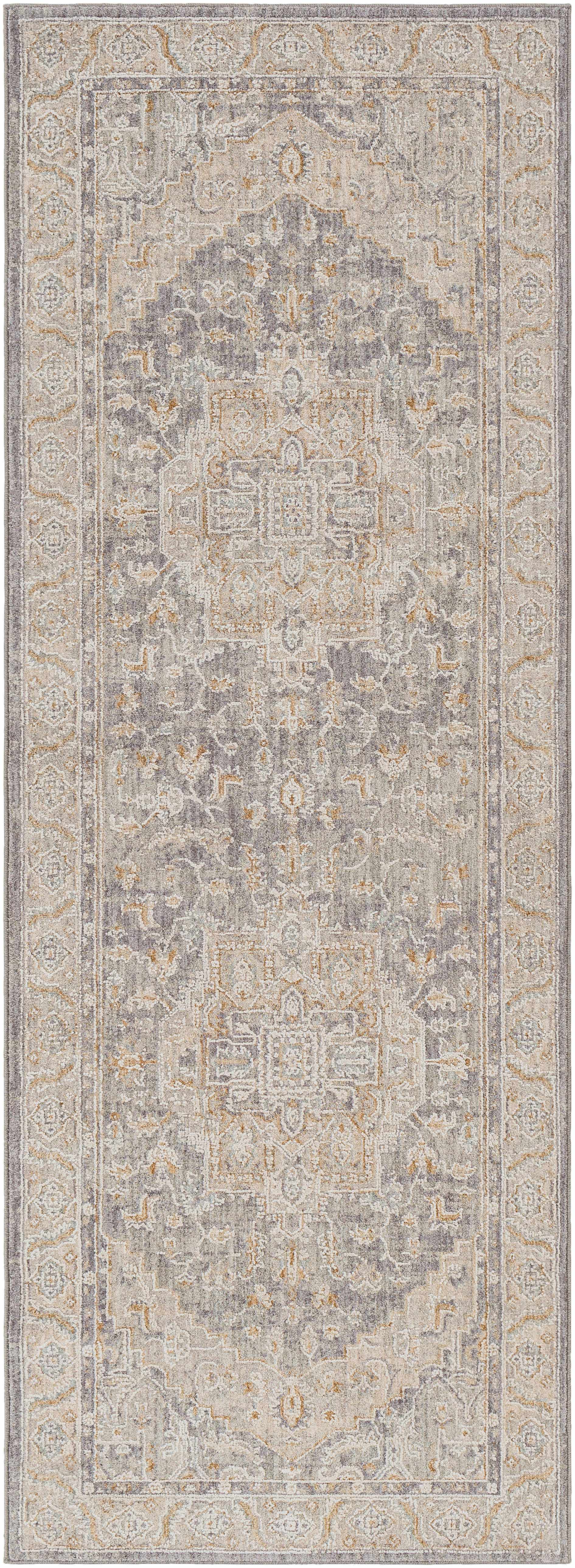 Ulubey Distressed Gray Area Rug - Image 14