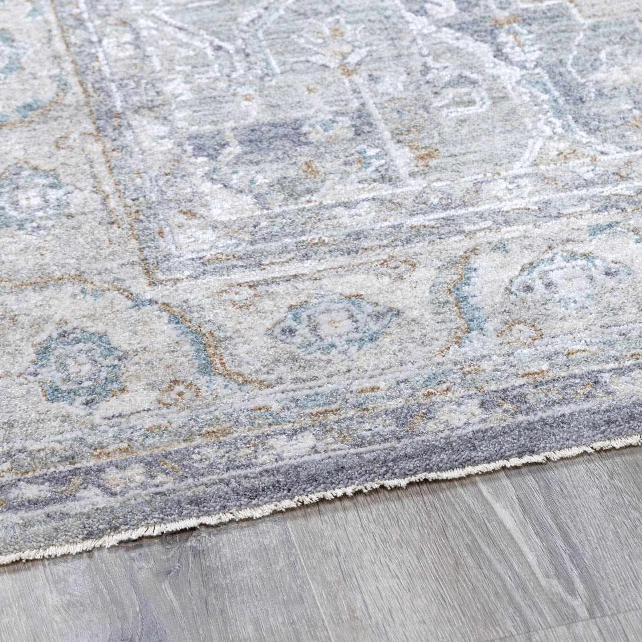 Ulubey Distressed Gray Area Rug - Image 16