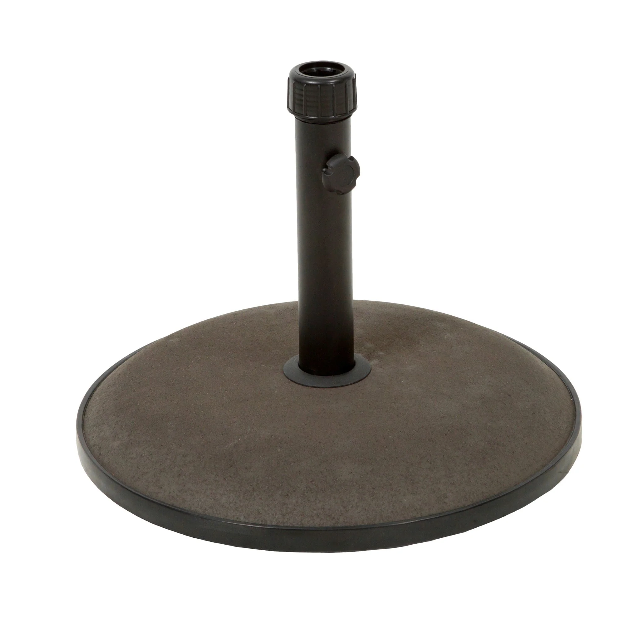 Um Holder Round Umbrella Base 66 lbs Concrete - Brown