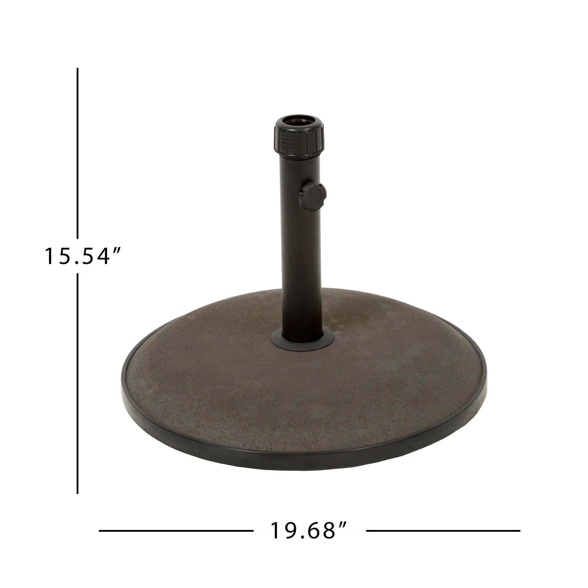 Um Holder Round Umbrella Base 66 lbs Concrete - Brown - Image 4