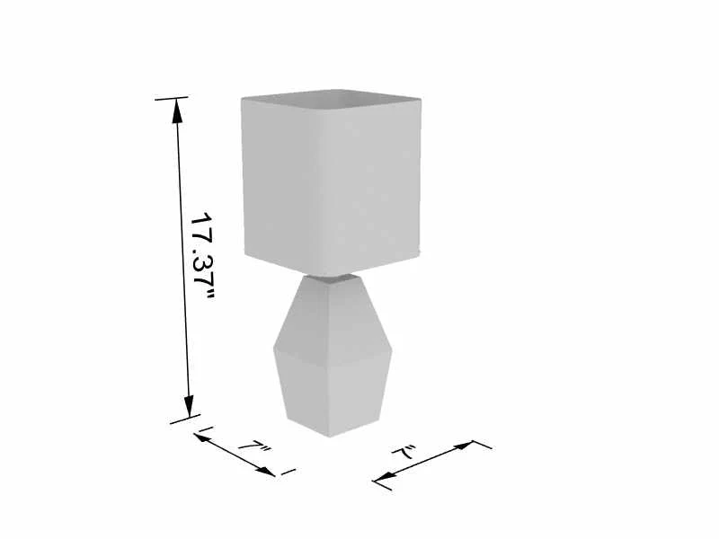 Umaganhan Aqua Ceramic Table Lamp - Image 6