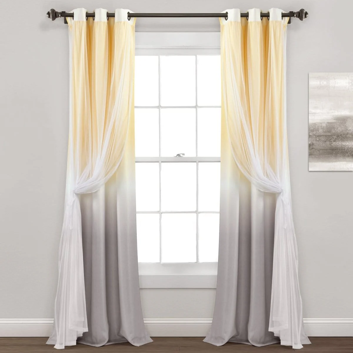 Umbre Fiesta Sheer/Light Filtering Window Curtain Panel - Image 2
