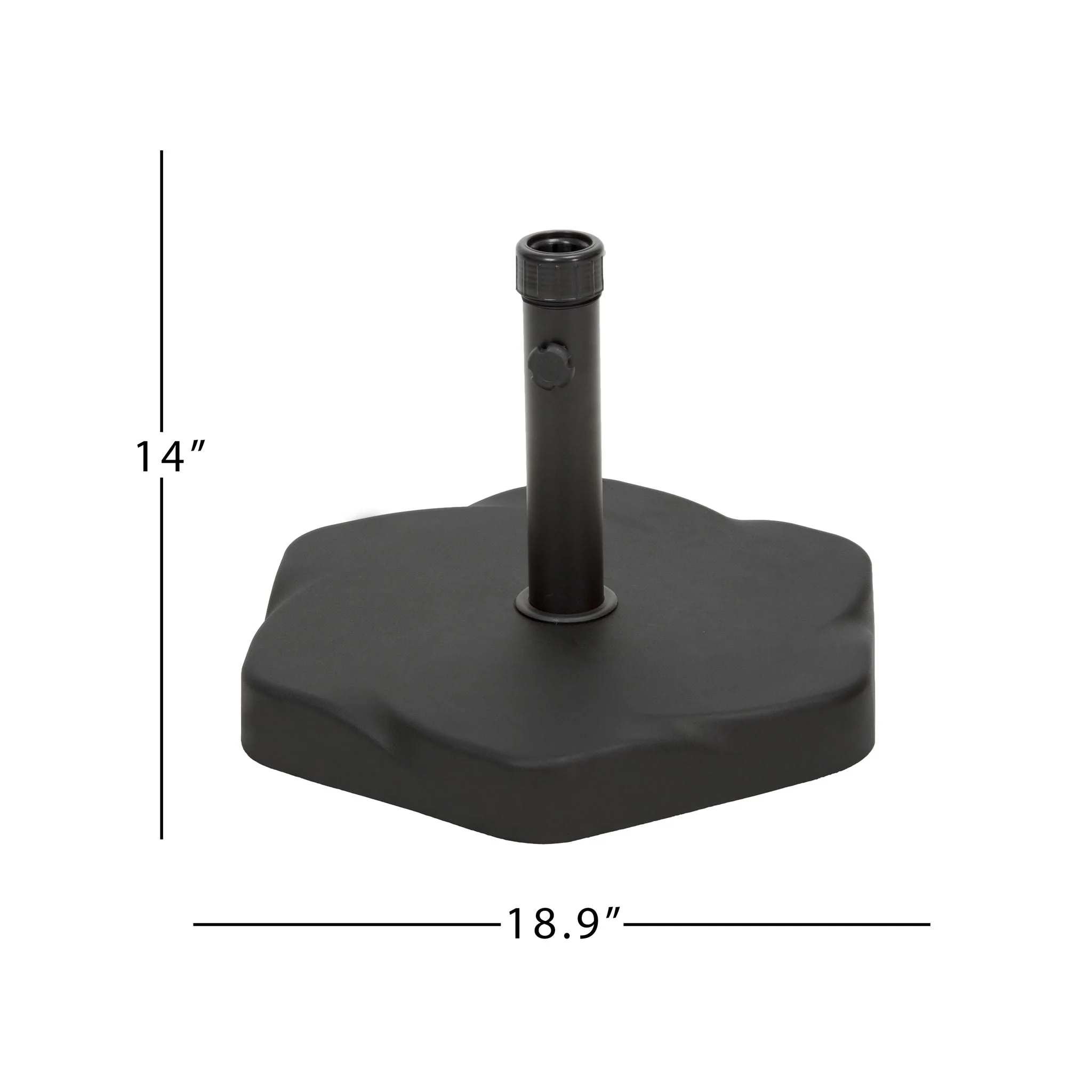 Umbrella Base With Hexagonal Shape - Black - Image 4