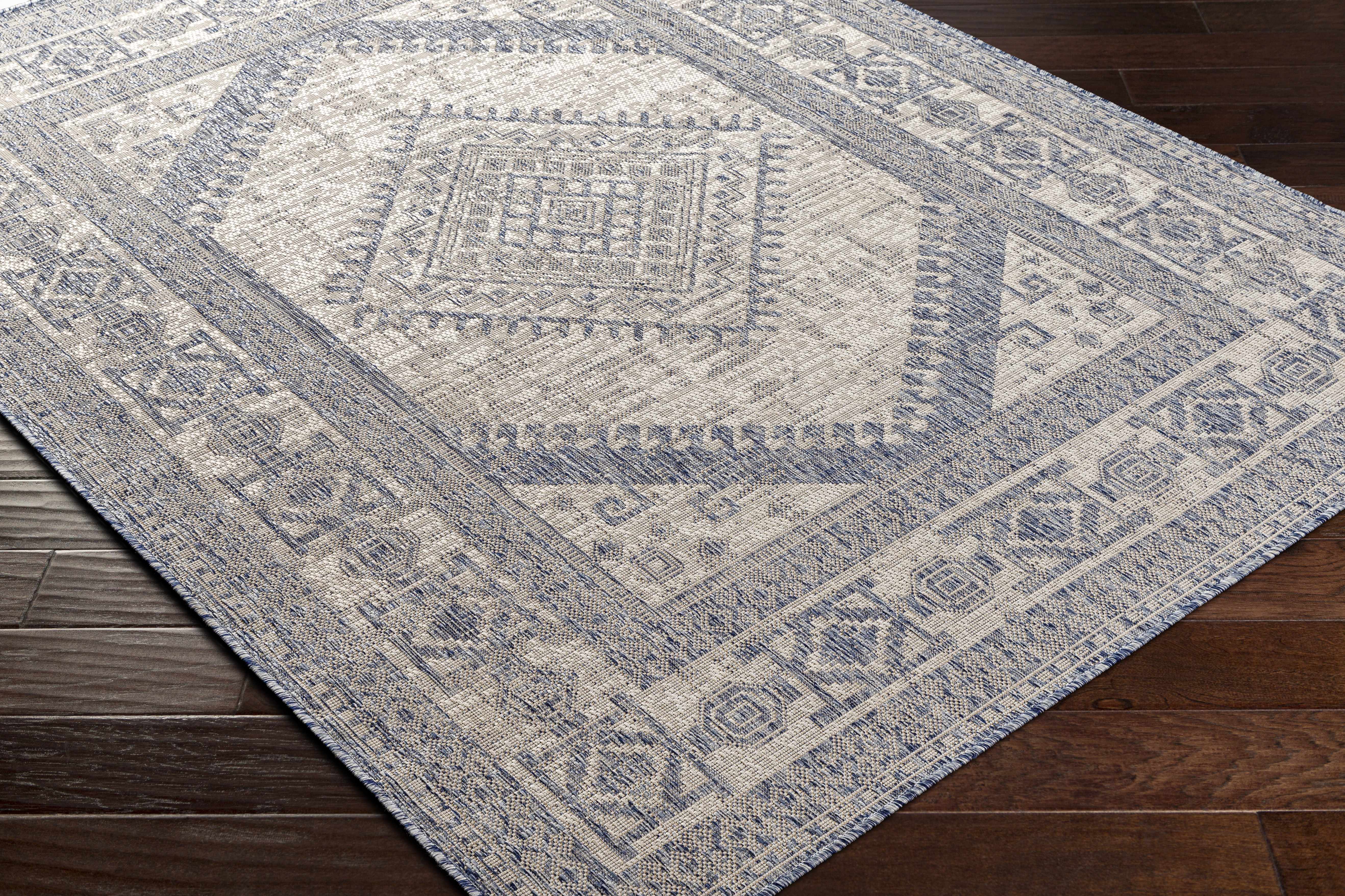 Umraniye Gray & Blue Area Rug - Clearance - Image 6