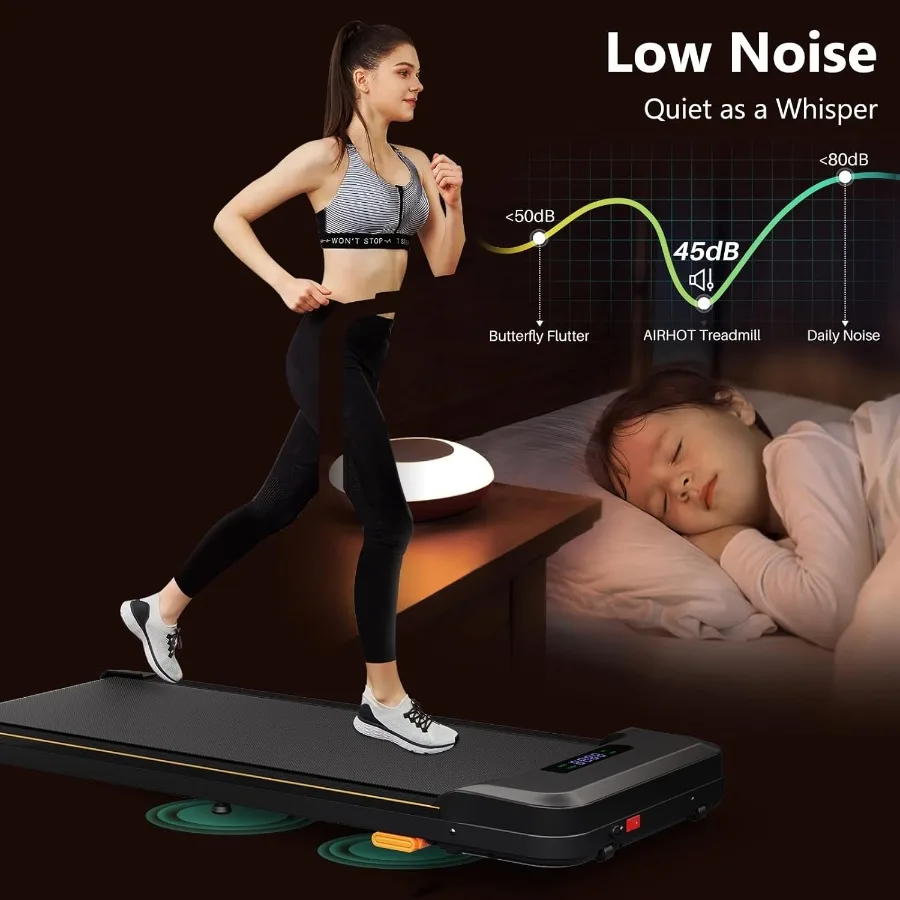Under Desk Treadmill 4-in-1 Walking Pad 2.5HP Incline Portable Home Office - Image 3