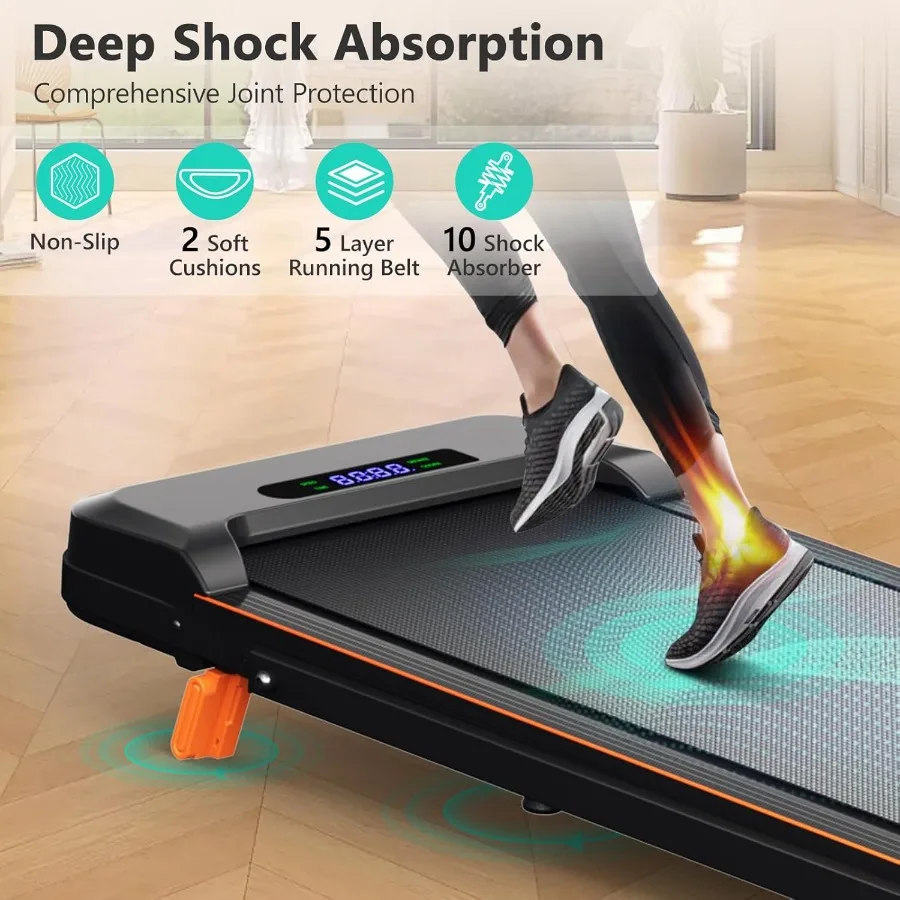 Under Desk Treadmill 4-in-1 Walking Pad 2.5HP Incline Portable Home Office - Image 5